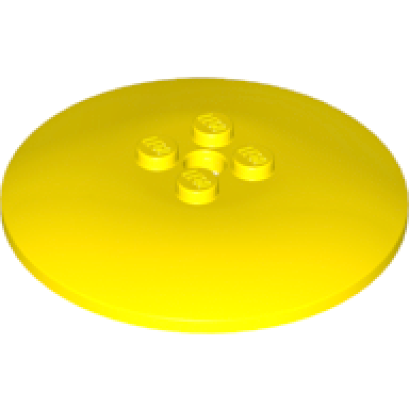 Schotel 6x6 omgekeerd (Radar) met dichte nop Yellow